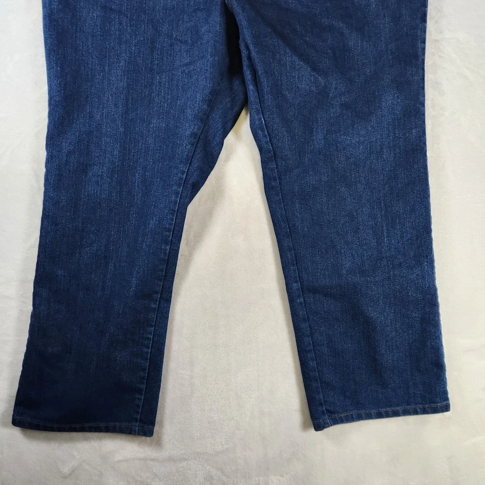 Vtg Lee Regular Fit Jeans Men's 48x30 Dark Wash Denim‎ Big Tall Classic Straight